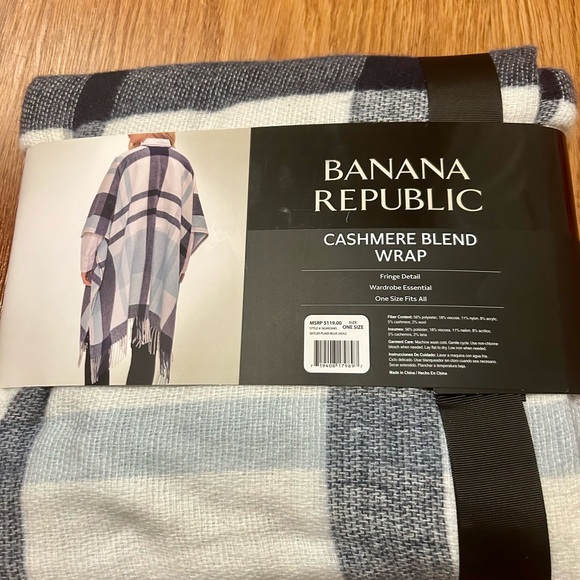 Banana Republic cashmere blend wrap shawl - Picture 6 of 6